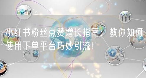 小红书粉丝点赞增长指南：教你如何使用下单平台巧妙引流！