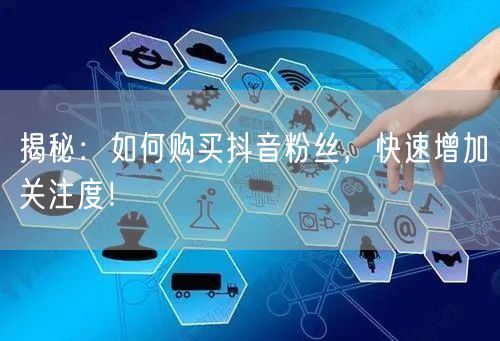 揭秘：如何购买抖音粉丝，快速增加关注度！