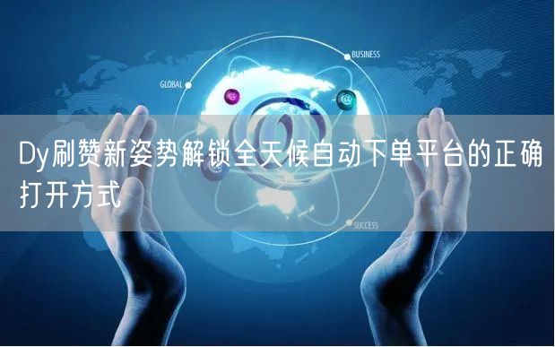 Dy刷赞新姿势解锁全天候自动下单平台的正确打开方式