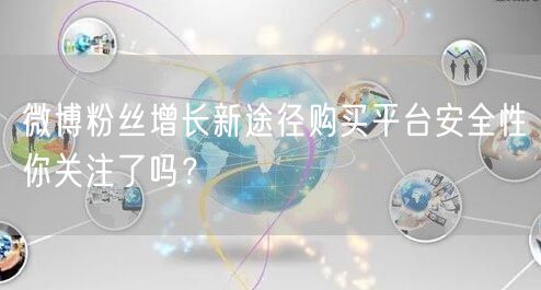 微博粉丝增长新途径购买平台安全性你关注了吗？