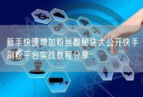 新手快速增加粉丝数秘诀大公开快手刷粉平台实战教程分享