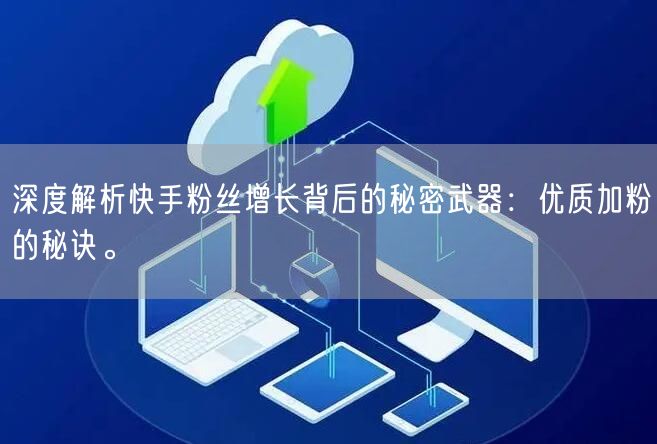 深度解析快手粉丝增长背后的秘密武器：优质加粉的秘诀。