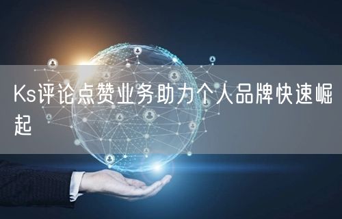 Ks评论点赞业务助力个人品牌快速崛起