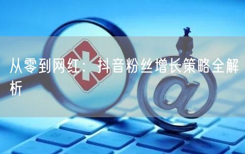 从零到网红：抖音粉丝增长策略全解析