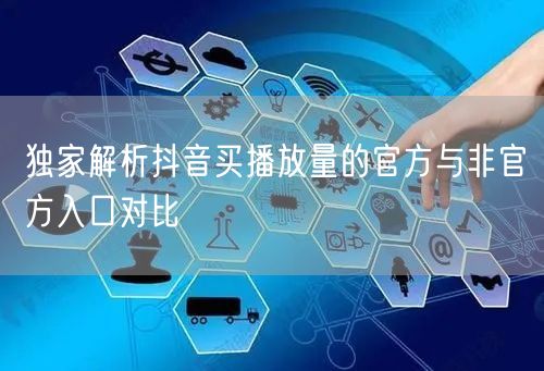 独家解析抖音买播放量的官方与非官方入口对比