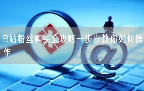 B站粉丝购买全攻略一步步教你如何操作