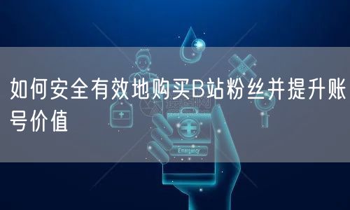 如何安全有效地购买B站粉丝并提升账号价值