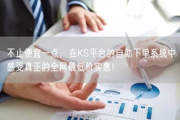 不止便宜一点，在KS平台的自助下单系统中感受真正的全网最低价实惠！