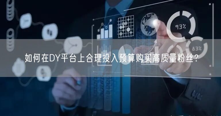 如何在DY平台上合理投入预算购买高质量粉丝？