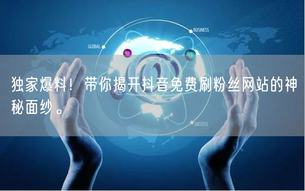 独家爆料！带你揭开抖音免费刷粉丝网站的神秘面纱。