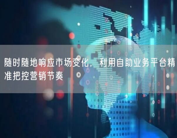 随时随地响应市场变化，利用自助业务平台精准把控营销节奏